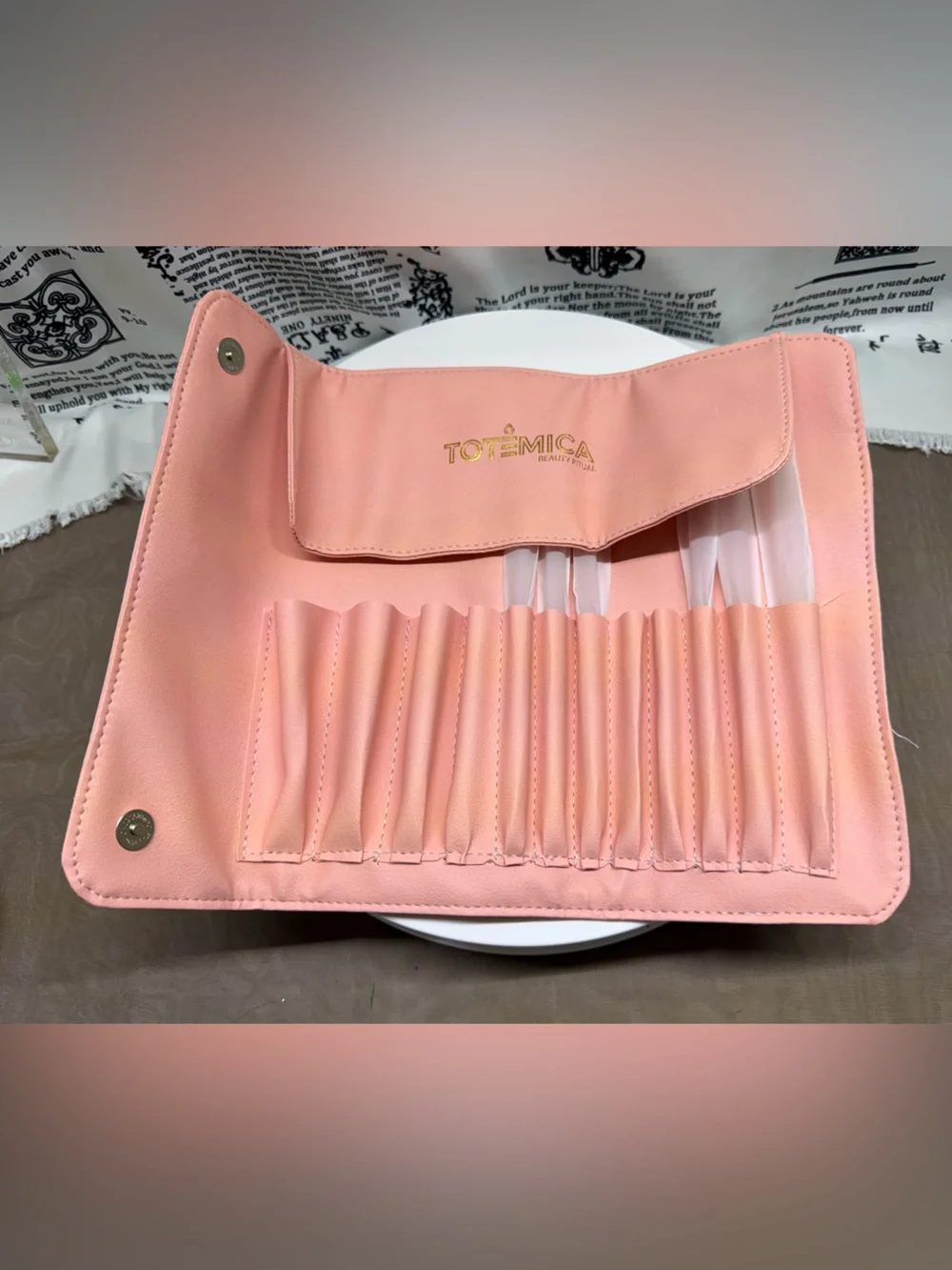 Make-Up Brush Holder With Water And Ear Rings- NWOT